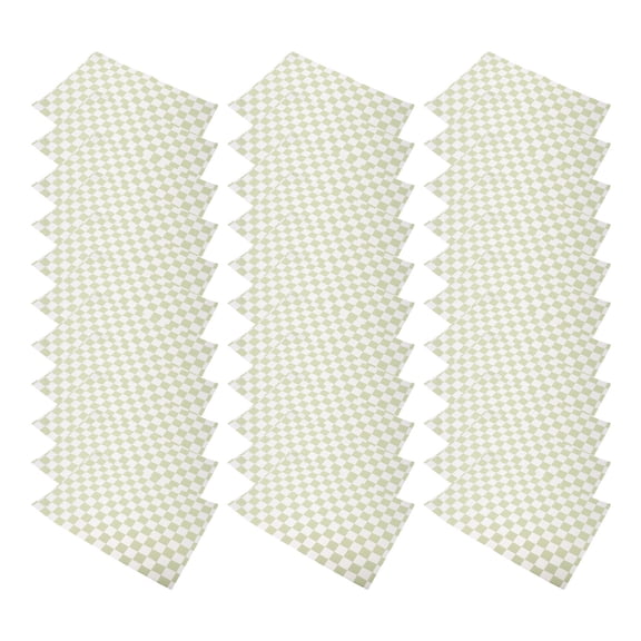 CRILSTYLEO 100-Piece Wrapping Tissue Paper, Sage Green Checkerboard Print for Wrap, Wedding Favors, Party Supplies