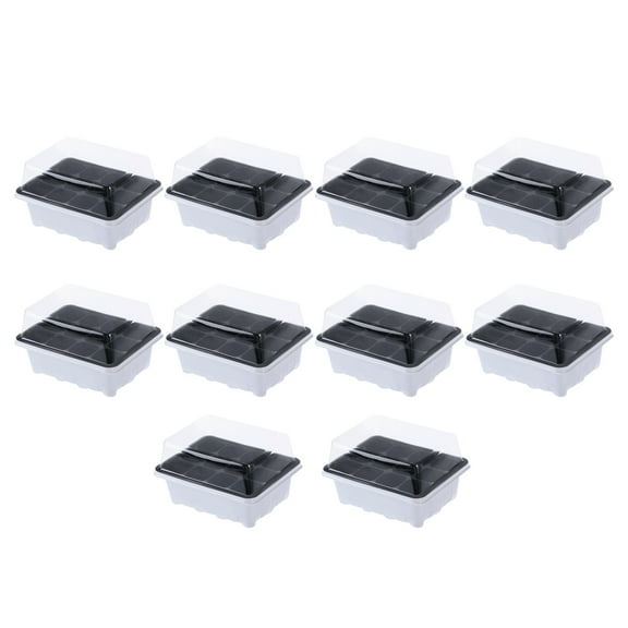 CRILSTYLEO 10Pack Propagation Pots White Rectangular for Home Gardeners 7.1 x 5.5 x 2.4 in