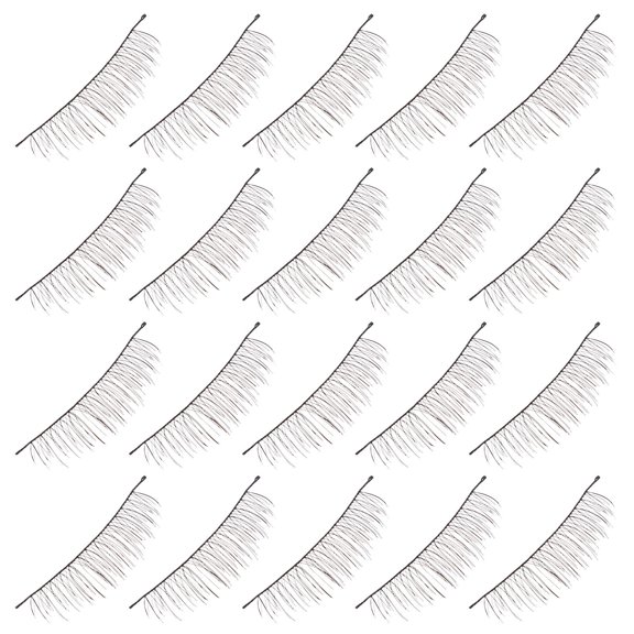 CRILSTYLEO 10Pairs False Eyelashes Handmade Black Long Natural Eyelashes for Professional Makeup Use