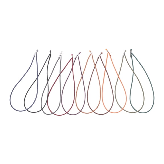 CRILSTYLEO 10Pcs Elastic Notebook Band with Metal Fastener for Secure Journal and Planner Use