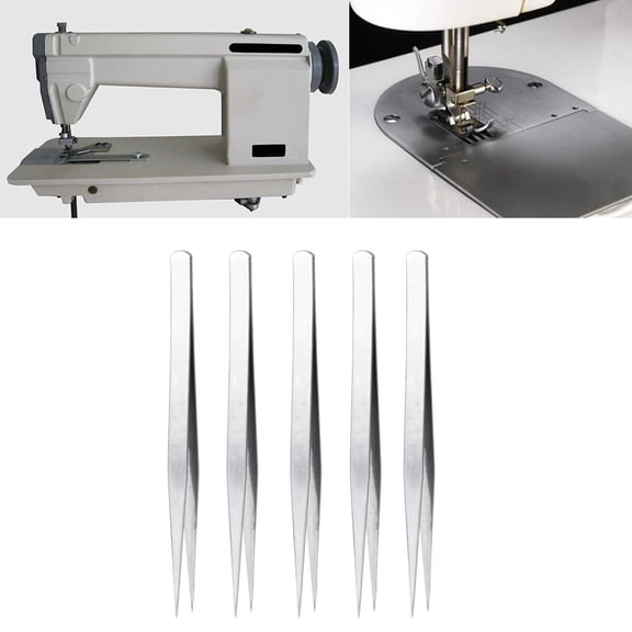 CRILSTYLEO 10Pcs Polished Stainless Steel Tweezers with Ergonomic Straight Design