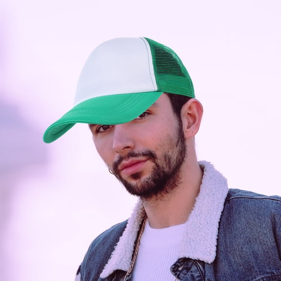 CRILSTYLEO 10Pcs Green Blank Baseball Caps for Heat Transfer Sublimation and Daily Wear