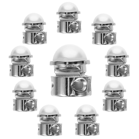 CRILSTYLEO 10Pcs Metal Cord Locks for Daily Use with Rope Adjustment and Smooth Surface