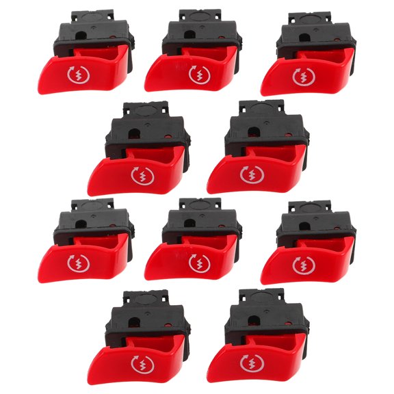 CRILSTYLEO 10Pcs Motorcycle Plastic Ignition Start Button with Integrated Control and Easy Installation