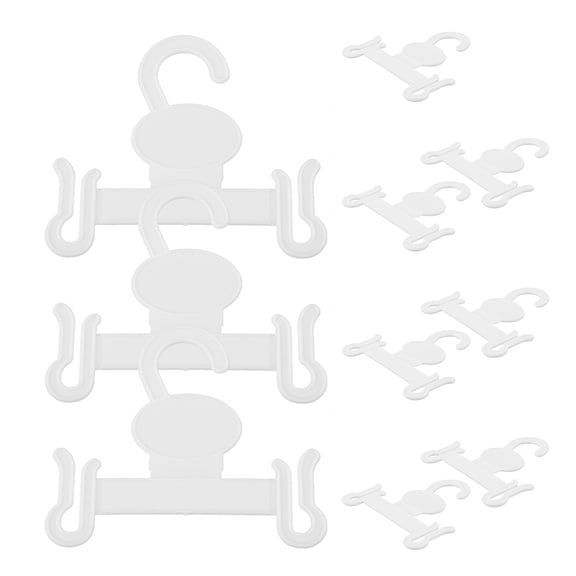 CRILSTYLEO 10Pcs Plastic Slippers Display Stand Hooks Suitable for Home Hotel and Store Use