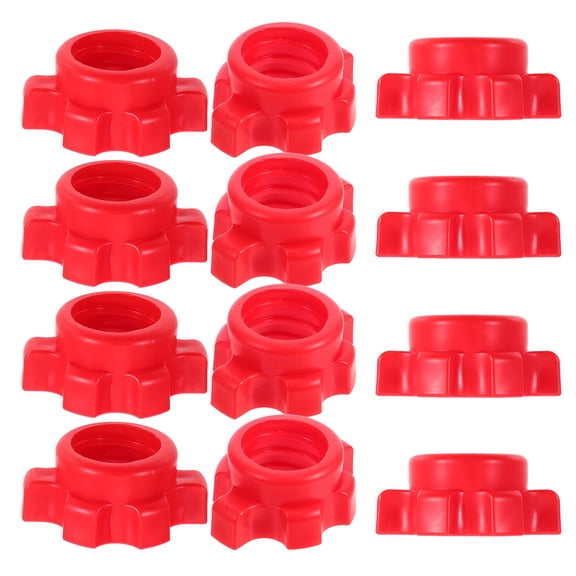 CRILSTYLEO 12Pcs Anti Slip Spinlock Screw Clamp Collars for Dumbbell and Barbell Fixation