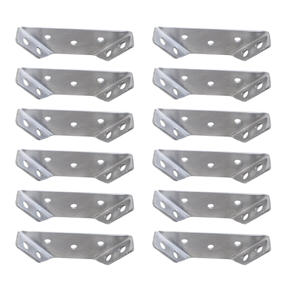 CRILSTYLEO 12Pcs Connection Brackets for Wooden Frames Heavy Duty Angle Bracket 6.90X2.00X1.20CM