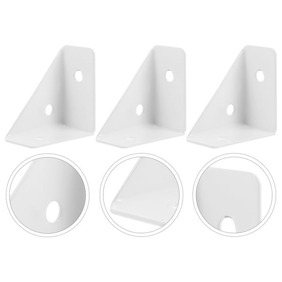 CRILSTYLEO 12Pcs Metal Angle Brackets for Sturdy Corner Connection in