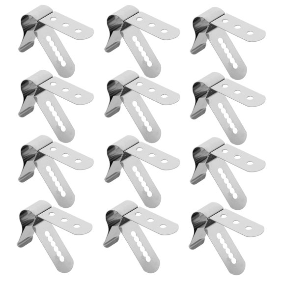 CRILSTYLEO 12Pcs Multifunctional Thermometer Clip Holder for Cooking and Outdoor Grill Temperature Use