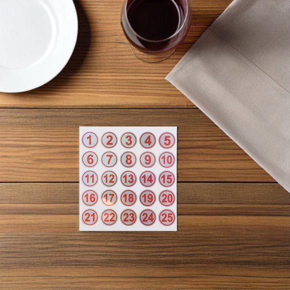 CRILSTYLEO 15 Sheets Clear Number Stickers Self-Adhesive Labels for Containers, Cups, and More