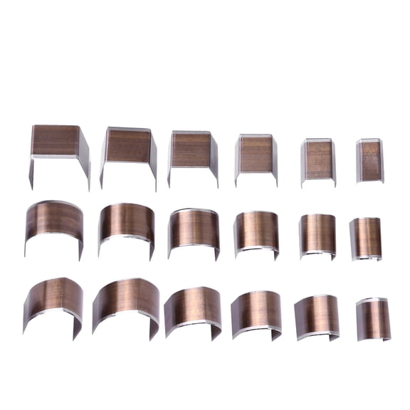 CRILSTYLEO 18Pcs DIY Hole Tools Steel Punch Cutter for Handmade Craft Projects Transparent