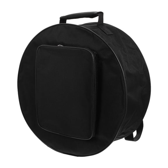 CRILSTYLEO 1Pack Black Drum Pad Carry Case for Portable Music Practice 15.7x15.7x7.1in