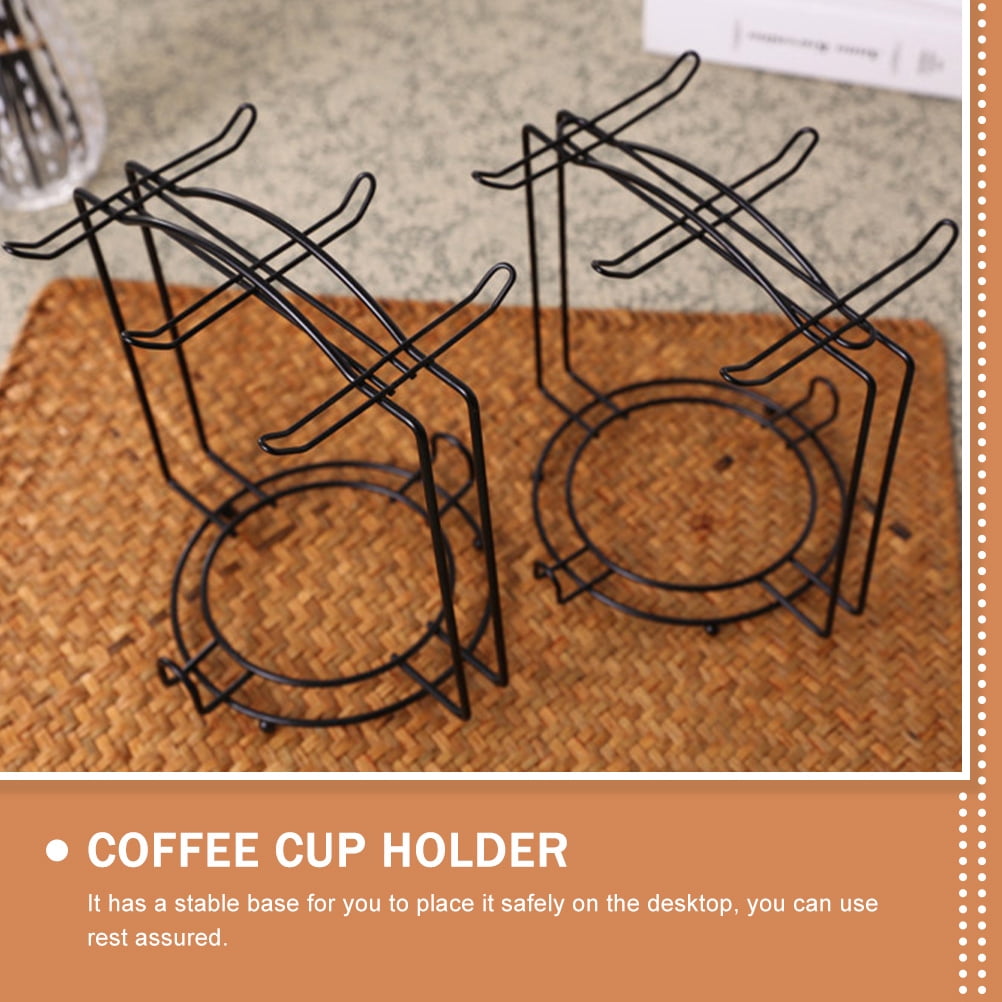 Mug Display Risers CRILSTYLEO Black Mug Display Stand 1-Pack Countertop Holder for ...