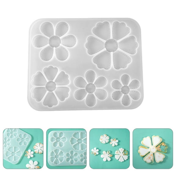 CRILSTYLEO 1Pack Petal Shape Mold for Epoxy Resin Flower Molds DIY Lovers Home Decoration