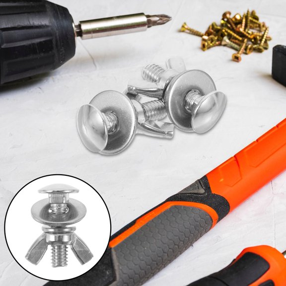 CRILSTYLEO 1Pair Stainless Steel Thumb Screws for Diving Backboard Mounting with Comfortable Butterfly Grip