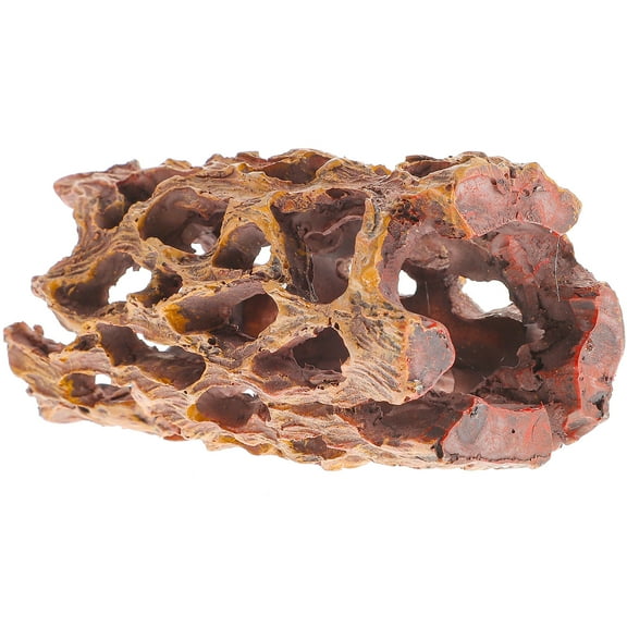 CRILSTYLEO 1Pc Fish Tank Ornament Brown Resin Tree Root Aquarium Decor Shrimp Hiding Shelter