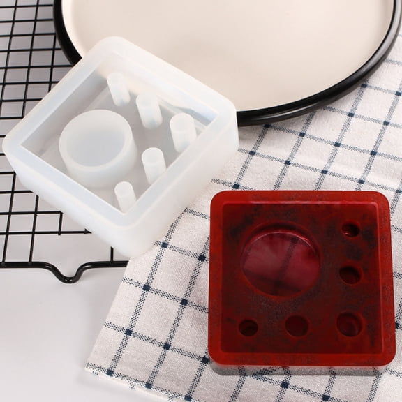CRILSTYLEO Transparent Flexible Silicone Pen Holder Mold for Crafting, Easy to Use, , 1 Piece