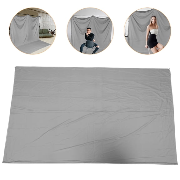 CRILSTYLEO 1Pc Grey Photography Cloth Durable Background Fabric for Dining Table and Decor Use