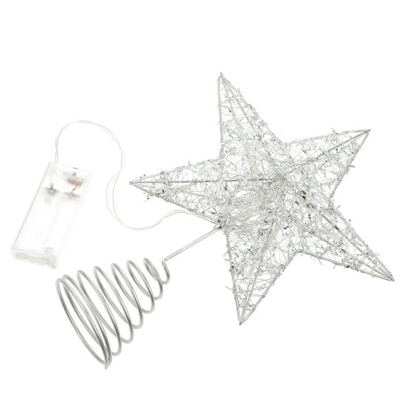 CRILSTYLEO 1Pc Modern Tree Topper with Lighting Effect Star Design for Christmas Party Bar Decor