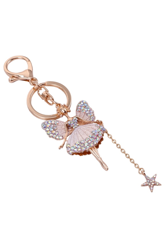 1Pc Sparkling Flower Keychain Rhinestone With Crystal For Women Girls Special Occasions