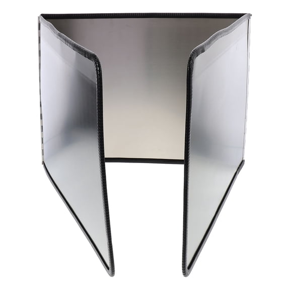 CRILSTYLEO 1Pc Stainless Steel Oil Splash Board Heat Insulating Oil Proof Plate for Kitchen Use