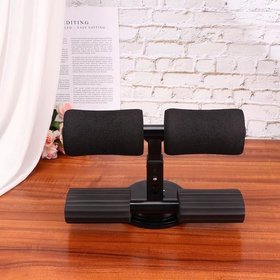 CRILSTYLEO Adjustable Height Cup Sit-Up Aid for Effective Abdominal Workouts, Black, 1 Pc