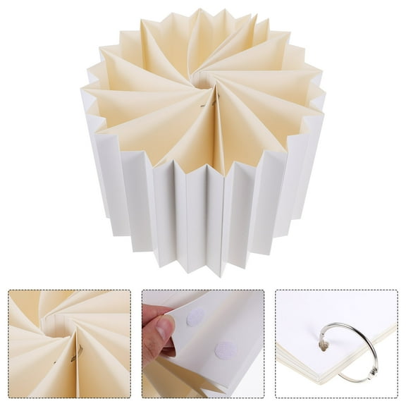 CRILSTYLEO Cake Stand Column Foldable Paper Column White 1Pack