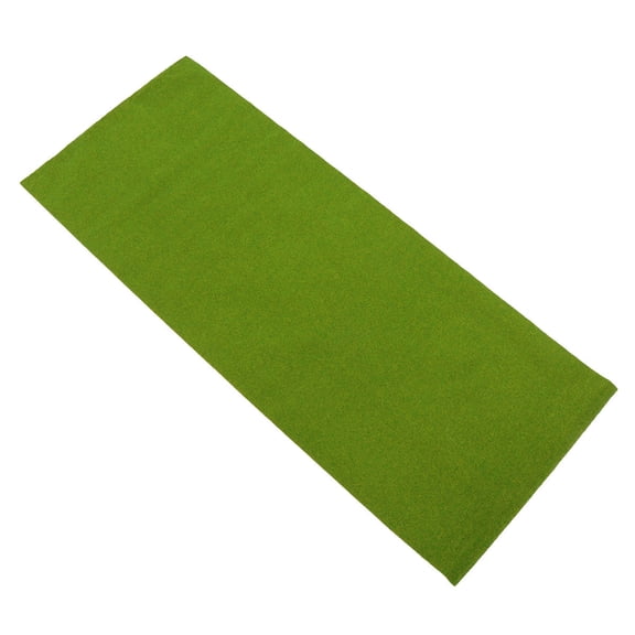 CRILSTYLEO 1Pcs Diy Flocking Turf Paper Artificial Grass Pad For Model Trains 11.8x39.4in Hobby Mat For Models