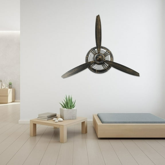 CRILSTYLEO 1Pcs Shape Iron Wall Hanging Ornament 75X70X7.5CM