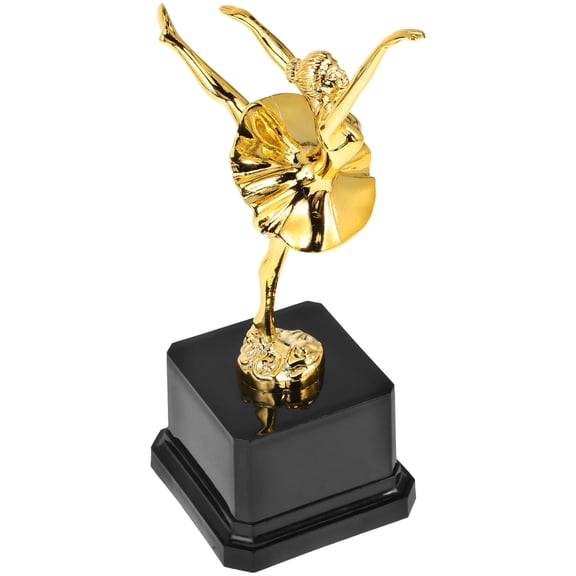 CRILSTYLEO Golden Plastic Ballet Trophy for Kids - Party Favor Award Prize for Dance Recital and Birthday Celebrations