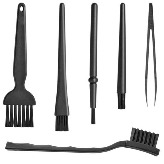 CRILSTYLEO 1Set Anti Static Keyboard Kit with Durable Plastic Handle Brushes for Computer Cleaning and Door Track Care