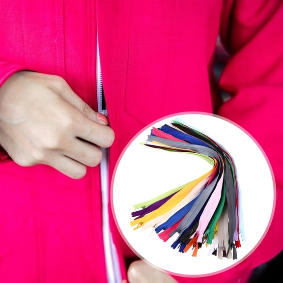 CRILSTYLEO 1Set Assorted Color Nylon Clothes Zipper Invisible Zippers for DIY Sewing and Fashion Projects