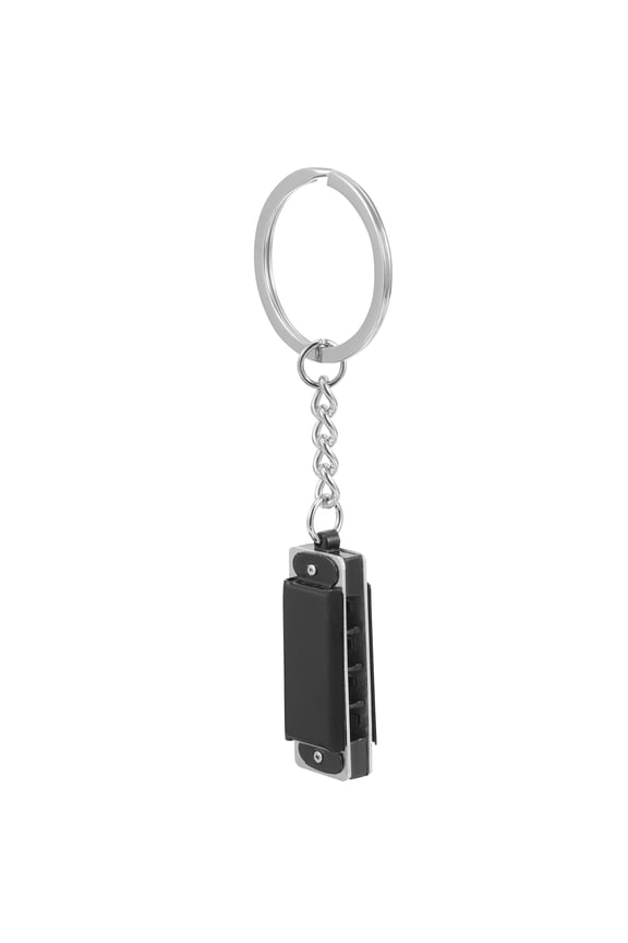 1Set Compact Design Harmonica Keychain for Key Accessory and Bag Decor
