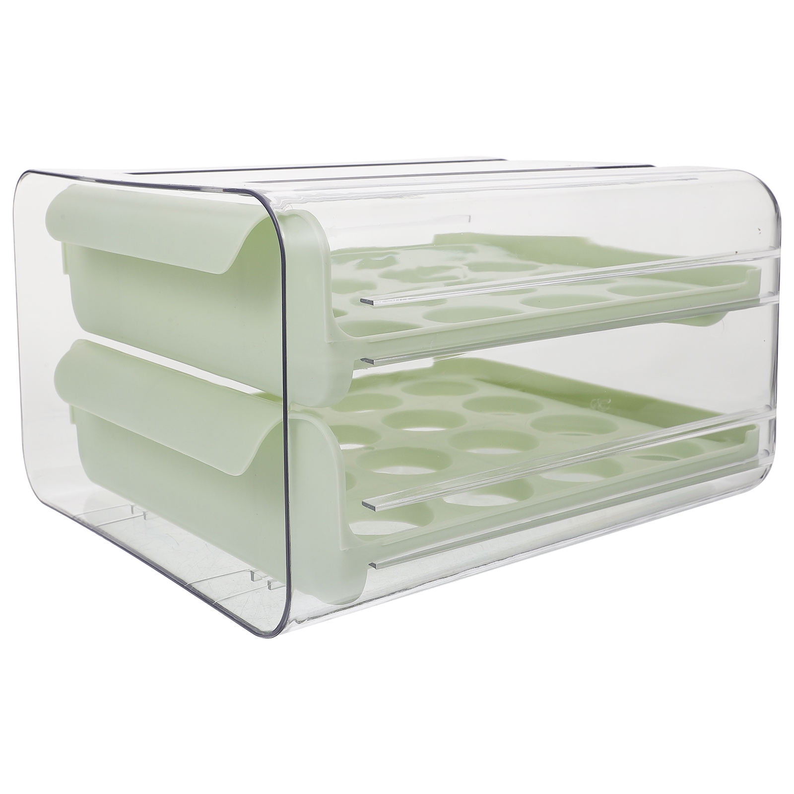 CRILSTYLEO Household Egg Organizer Fridge Organizer Eggs Plastic Refrigerator Organization 1Set