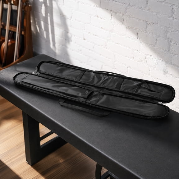 CRILSTYLEO Flute Storage Case Organizer for Students and Musicians, Compact Design 28.7x3.5x0.98 Inches, Ideal for Daily Practice