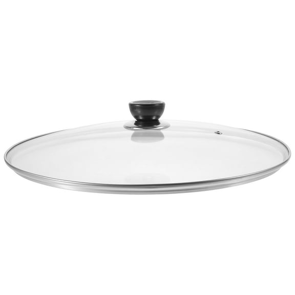 CRILSTYLEO 1Set Fry Pan Lids Transparent Glass Food Protection Cover for Household Kitchens