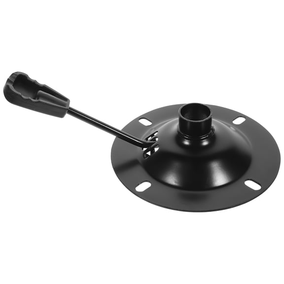 CRILSTYLEO 1Set Iron Barber Chair Base With Tilt Control Mechanism For Salon Use Round Pan Shape