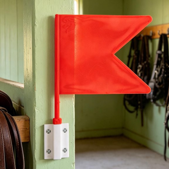 CRILSTYLEO 1Set Outdoor Horse Training Flag Red Weather Resistant Equestrian Course Marker for Jumping