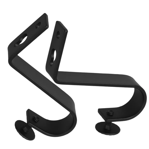 CRILSTYLEO Black Rod Holder Set for Easy Installation and Reusable Use, 1 Piece