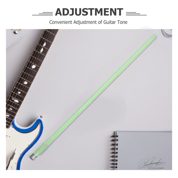 CRILSTYLEO 1Set Two Way Guitar Neck Adjustment Rod Metal Light Green for Stable Tuning and Neck Support