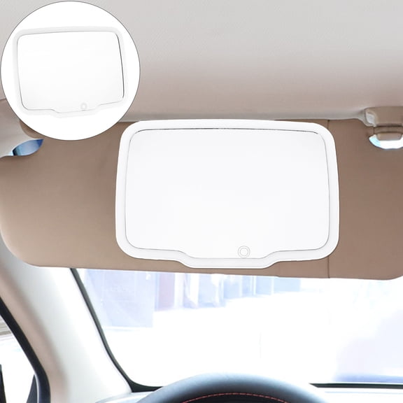 CRILSTYLEO 1pc LED Car Makeup Mirror with Touch Control Brightness for All Vehicles for Precise Detailing