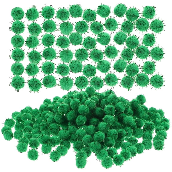CRILSTYLEO 2000 Pieces Green Pom Pom for Crafts, Projects, Decorations, and Multipurpose Supplies