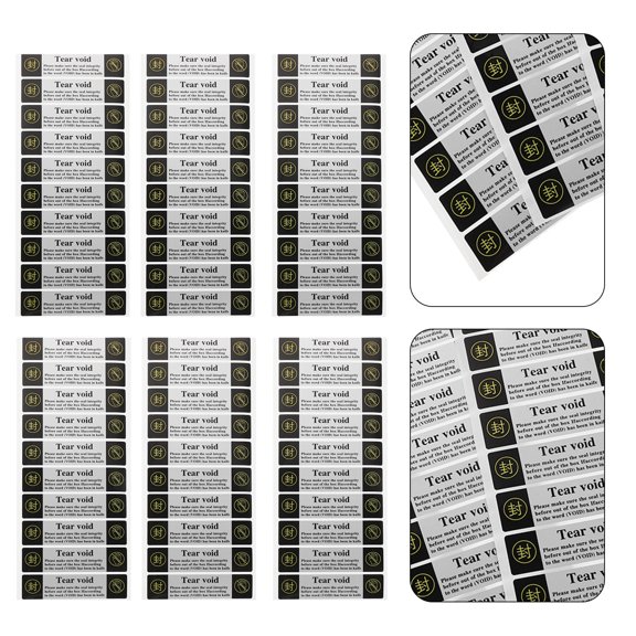 CRILSTYLEO 200Pcs Durable Tamper Proof Security Sticker for Package with Void Seal Feature