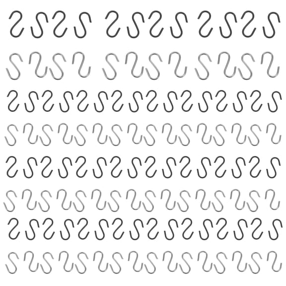 CRILSTYLEO 200Pcs Small Metal S Hooks for Display Hanging with Assorted Colors