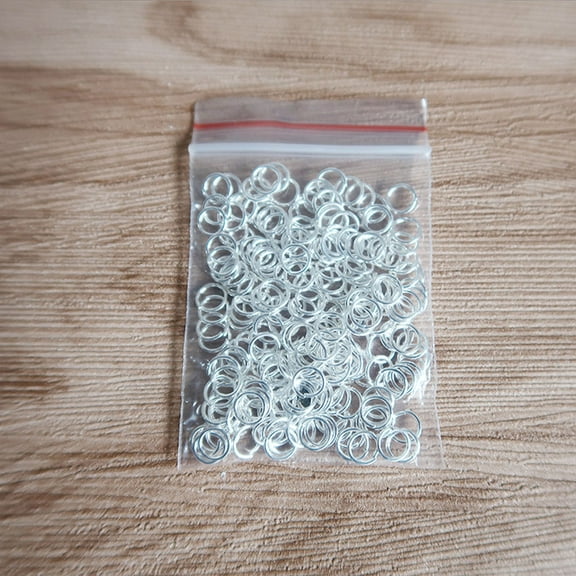 CRILSTYLEO 200Pcs Small Split Rings Metal Keyrings for Craft Projects and DIY Enthusiasts
