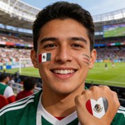 CRILSTYLEO 20Pcs Patriotic Mexico Flag Temporary Face Stickers for Sports Event Decor