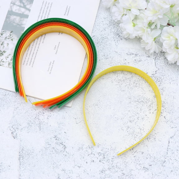 CRILSTYLEO 24Pcs Plastic Candy Color Headband Hair Hoop Durable Woman Hair Decoration Accessory