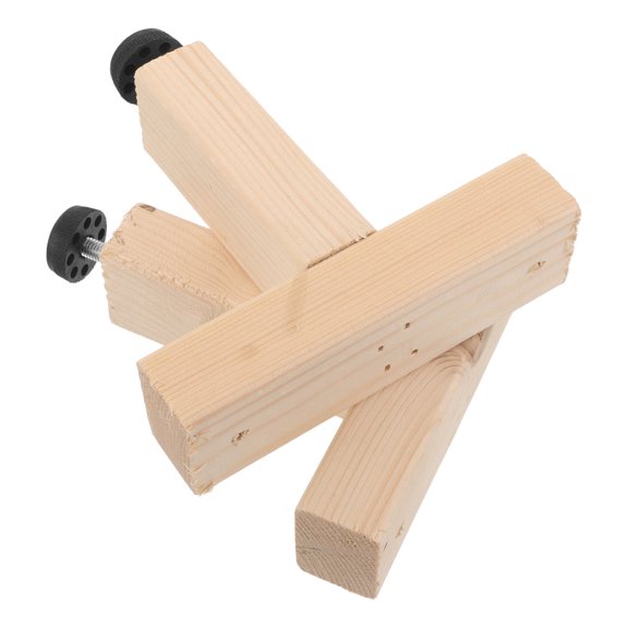 CRILSTYLEO 2Pcs Adjustable Wooden Bed Legs Replacement for Bed Frame with Anti Slip and Strong Support