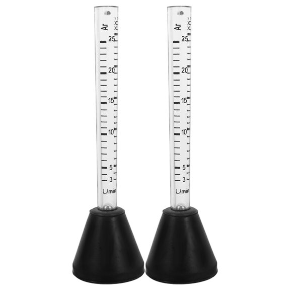 CRILSTYLEO 2Pcs Argon Flow Meter with Dual Scale Plastic Design for Home and Workshop Use