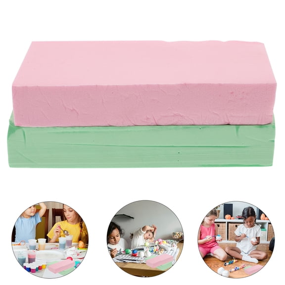 CRILSTYLEO 2-Pack Synthetic Absorbent Art Sponges for Painting, Clay, Crafts, and Multi-Purpose Use in Projects